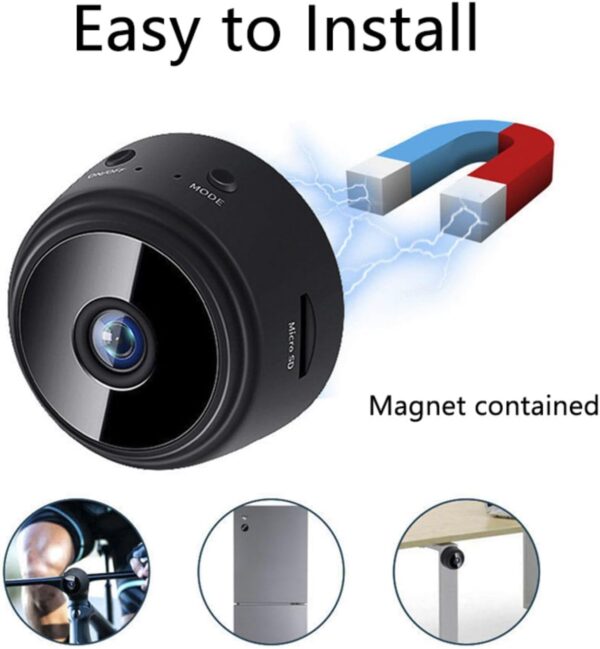 BVYY Spy Camera 1080P WiFi Hidden Camera Wireless Indoor Secret Camera Mini Nanny Spy Cam Home Security Surveillance Camera Micro Small Monitor Video Camera with Motion Detection App Control - Image 4