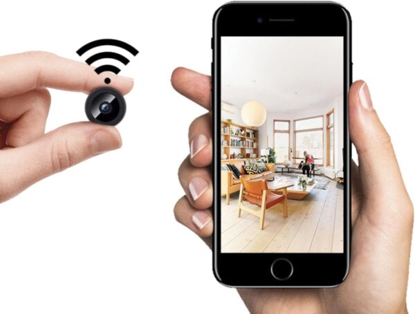 BVYY Spy Camera 1080P WiFi Hidden Camera Wireless Indoor Secret Camera Mini Nanny Spy Cam Home Security Surveillance Camera Micro Small Monitor Video Camera with Motion Detection App Control